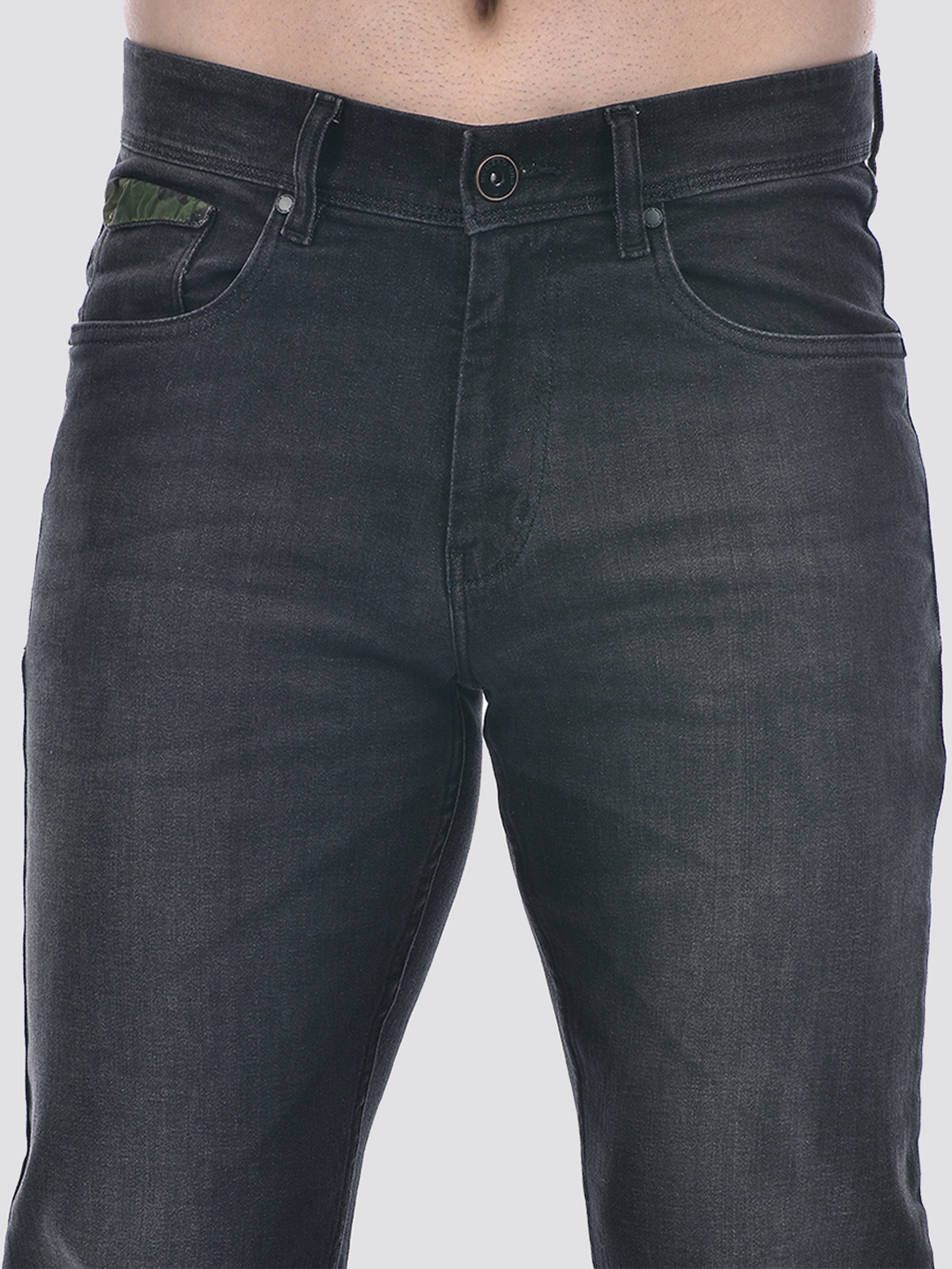 Numero Uno Men Regular Fit Black Sustainable Jeans